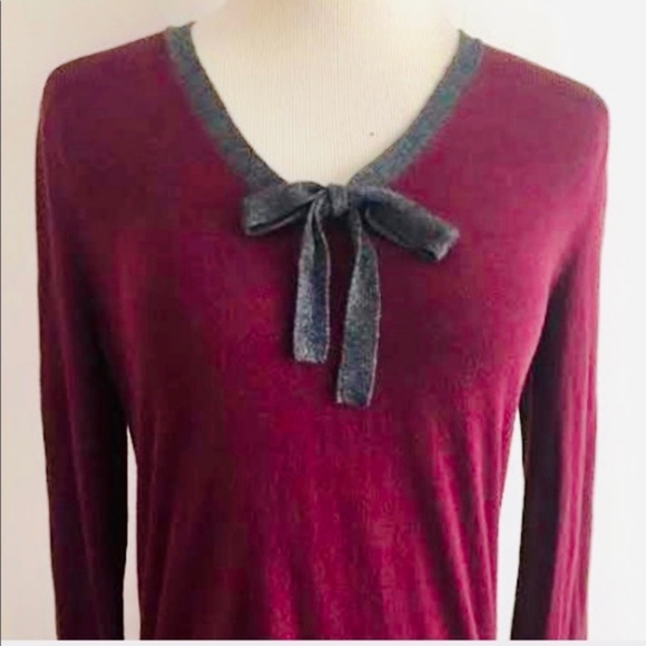 LOFT Burgundy and Grey - Picture 1 of 3